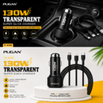 PUGAN P-A102 130W Transparent Super Quick Car Charger