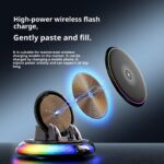 📱 Premium RGB Wireless Charging Car Phone Holder - Image 3