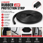 Premium Car Door Edge Guard Rubber Seal Strip - Image 2