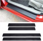  Carbon Fiber Car Door Sill Protector –4 pcs - Image 5
